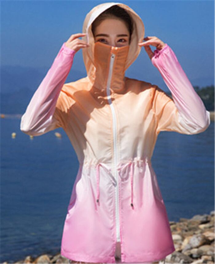春新規商品 爽やかお洒落ガール 日焼け止め用衣類 女性 細い アウトドア サイクリング ジャケット