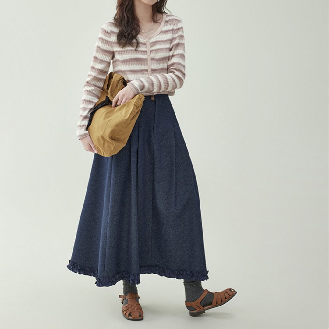 Aラインプリーツスカート F3391 | Fukutoko