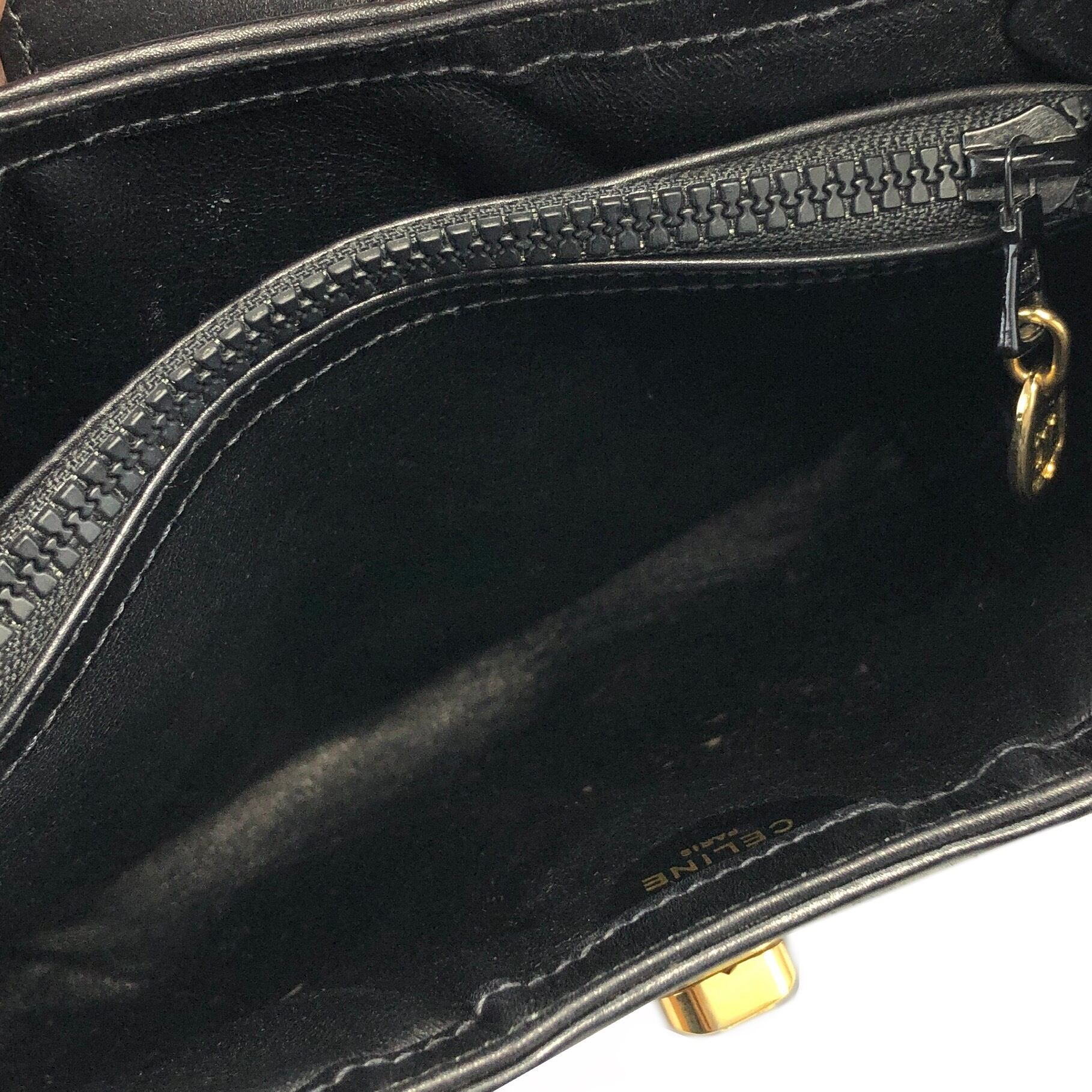 CELINE セリーヌ トリオンフ ターンロック レザー クロスボディ