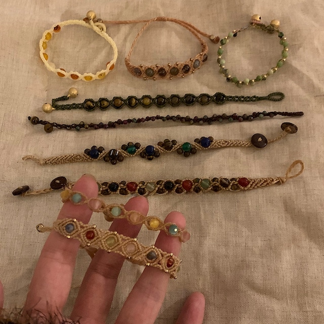 Somedayifオリジナル天然石編みブレスレット 10s