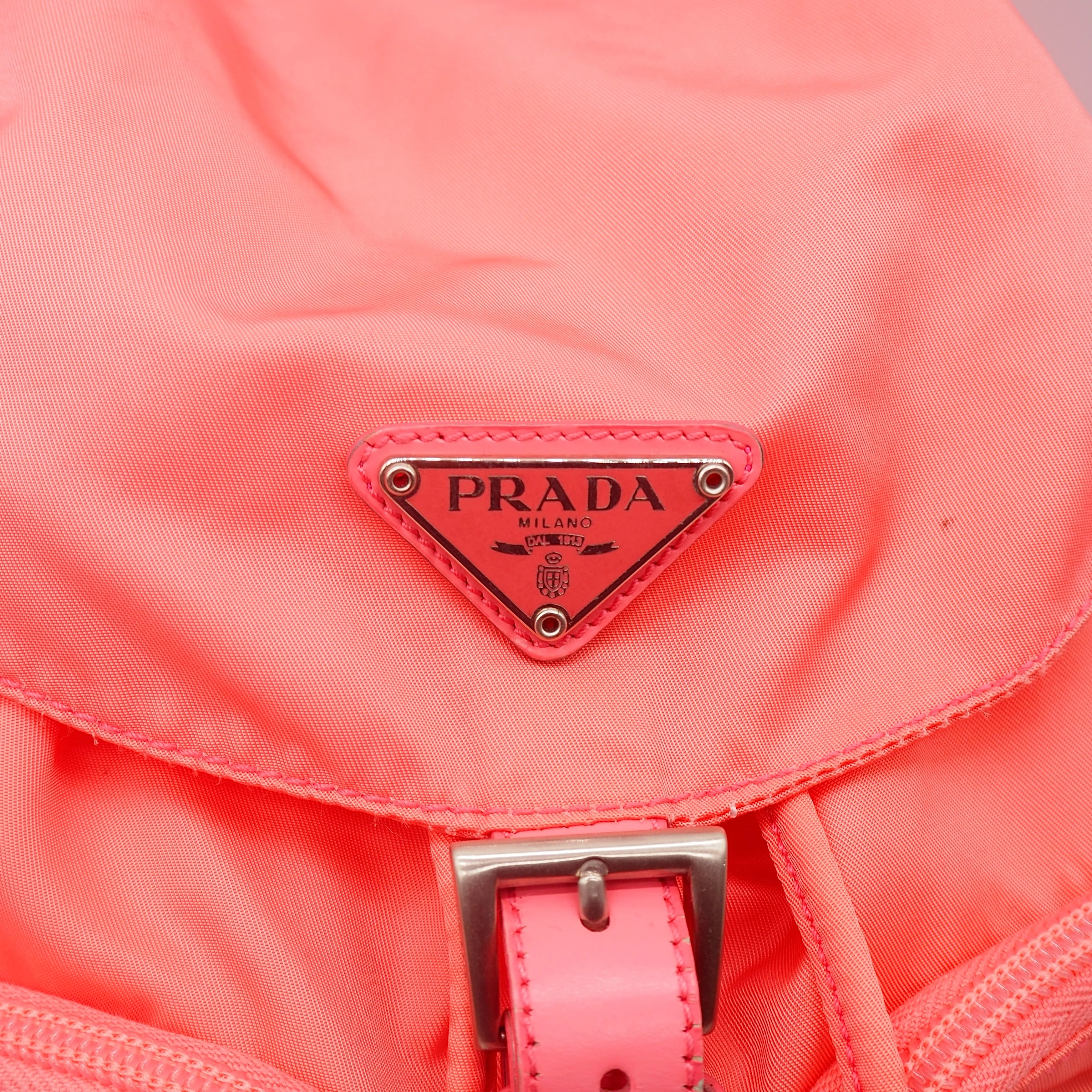 PRADA ナイロン リュック ナイロン レザー ピンク プラダ | 2122TOKYO