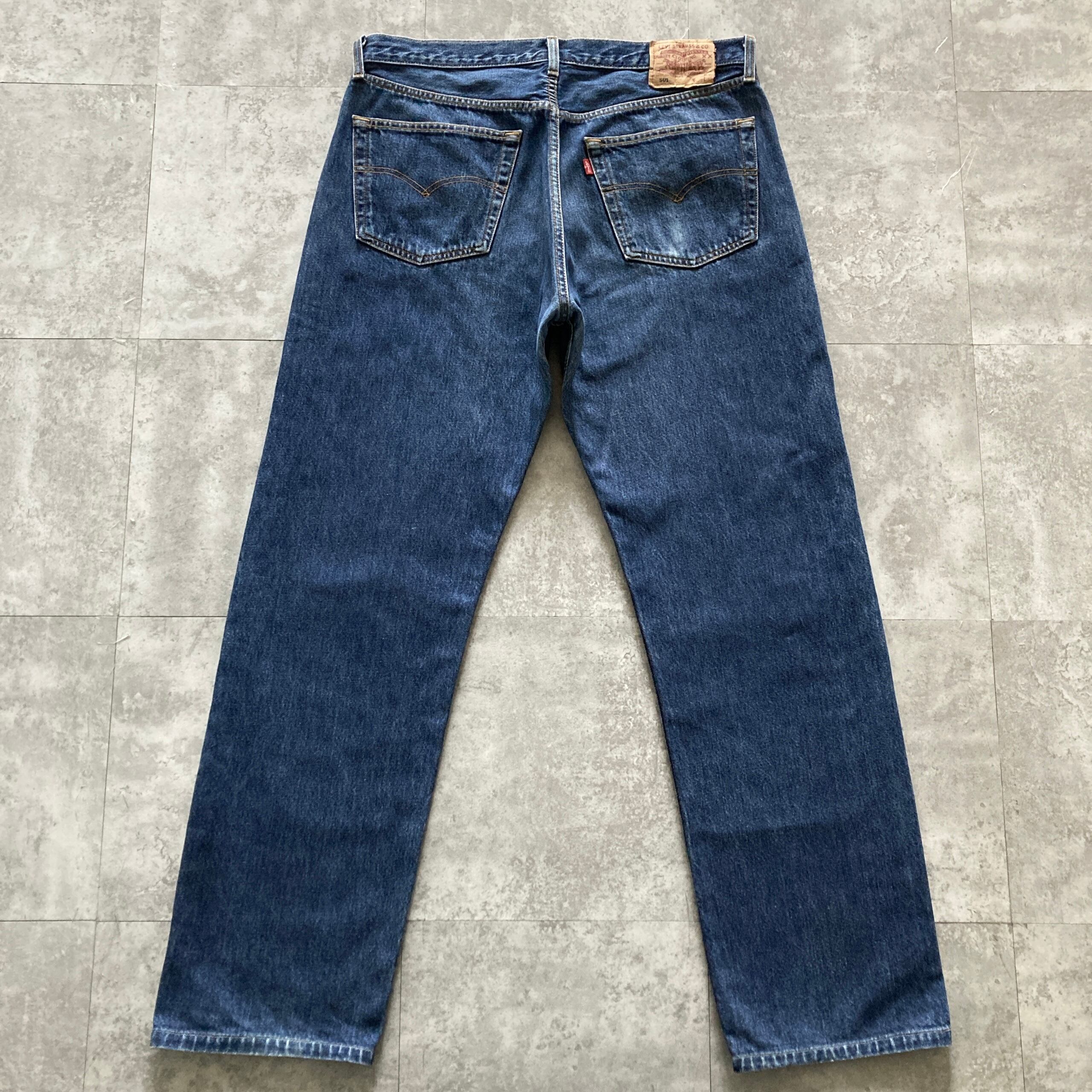 W38 L36】00s Euro Levis 501 ユーロリーバイス 裏ボタン刻印(247