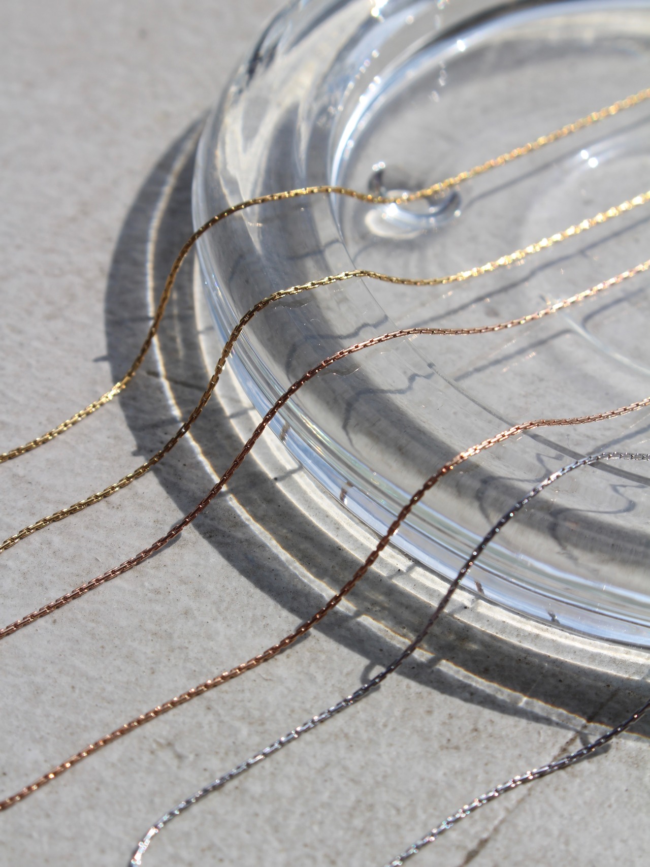 【SET】0.6mm × petal necklace