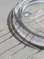 【SET】0.6mm × petal necklace