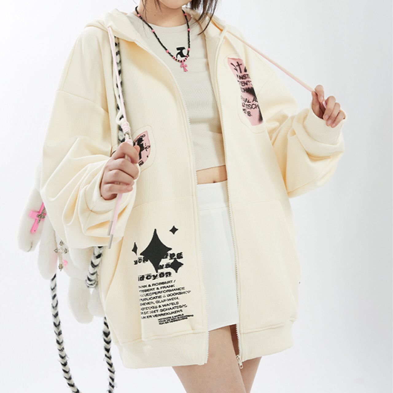 ラクガキパッチアウター　2color　1327