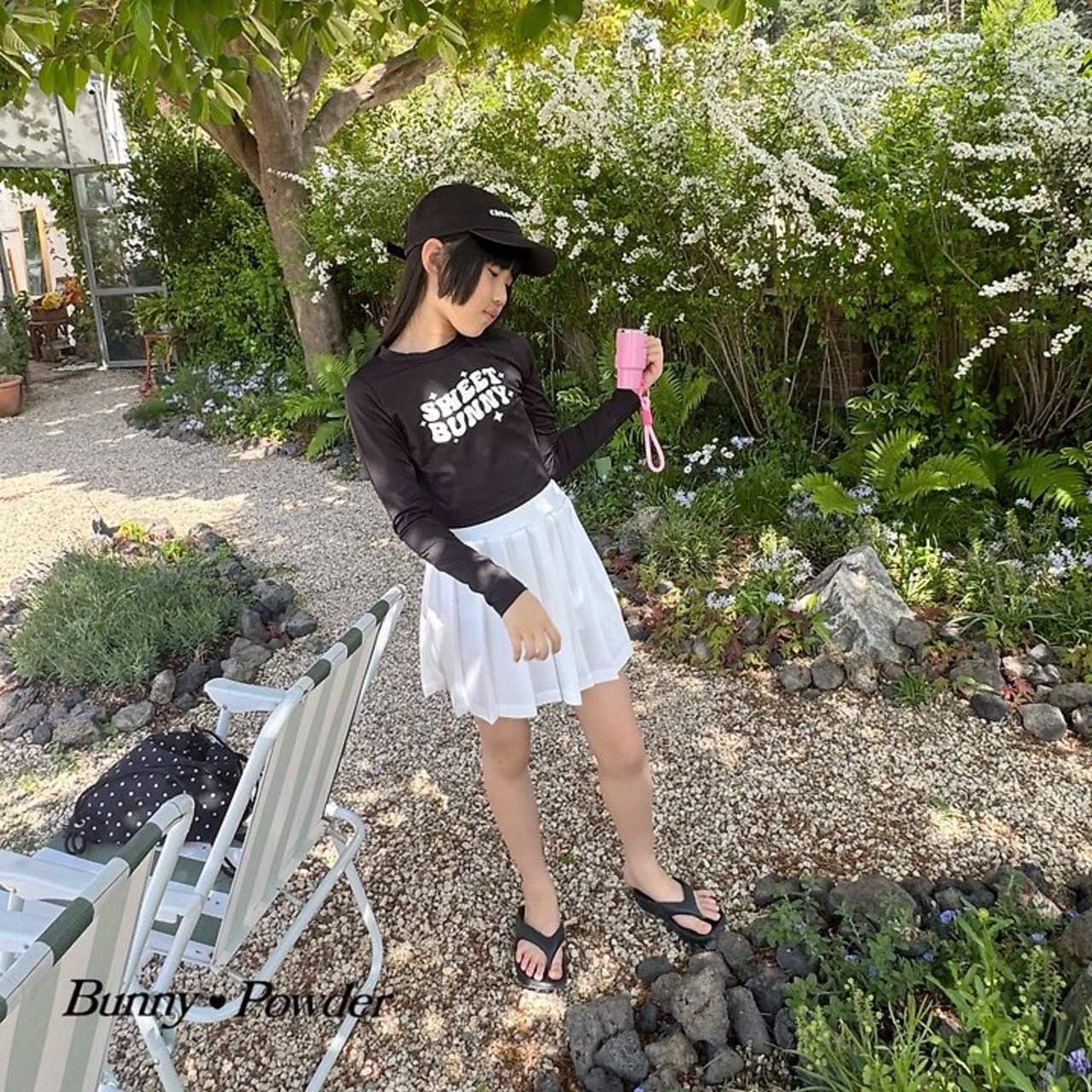 [Bunny Powder] (Feature) Sweet Rash Guard (L/XL) / [버니파우더] (기획)스윗레쉬가드 (L/XL)