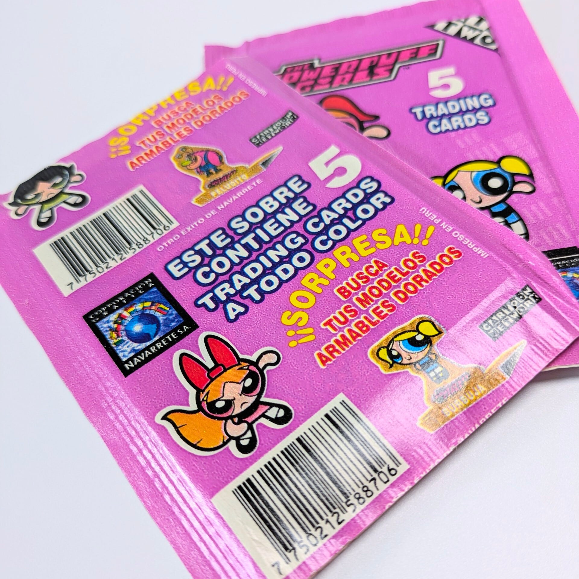 ☆送料無料！☆2004年製 ナバレッテ【 パワーパフガールズ（ The Powerpuff Girls ）】Trading Cards  カートゥーンネットワーク CARTOON NETWORK / VINTAGEトレカ単品 （1パック=5CARDS入）〚アメリカン雑貨 アメトイ〛