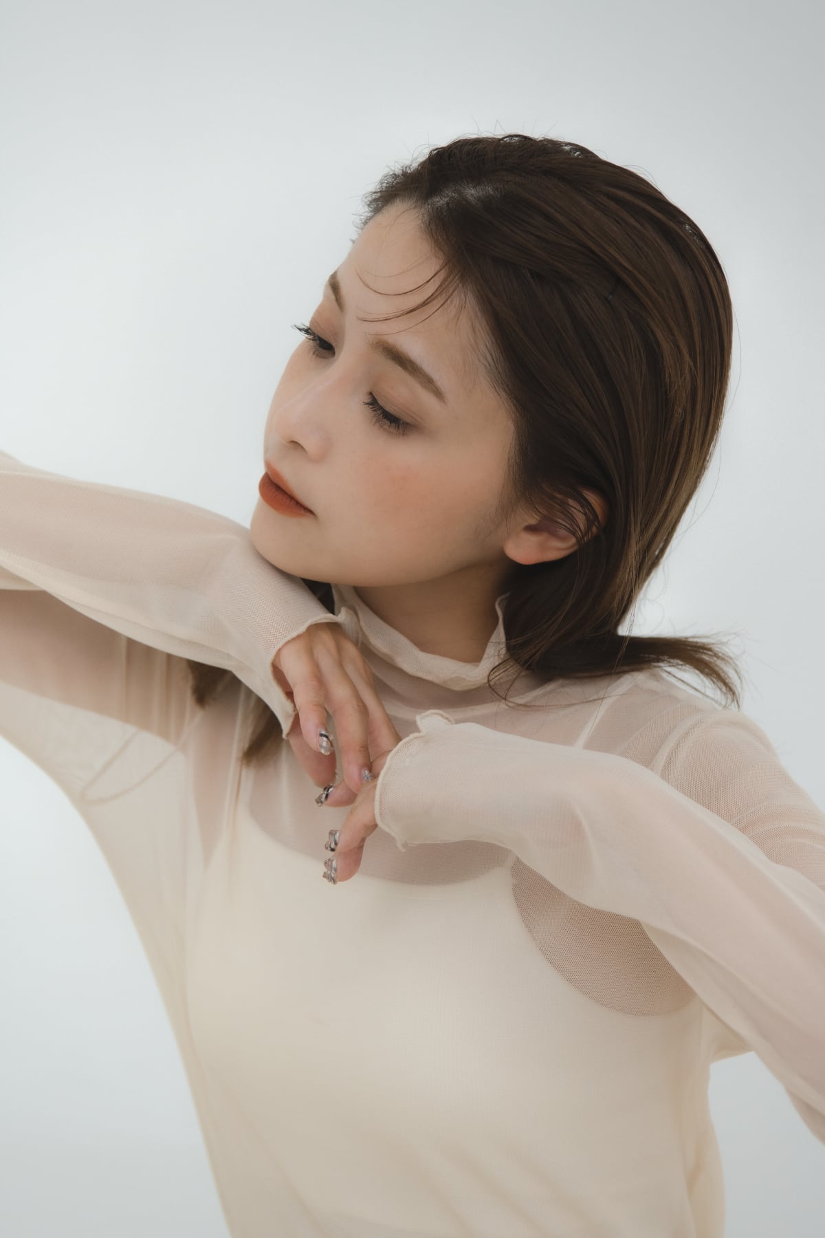 Mizuno×Ameri SHEER DOCKING LONG SLEEVE TOPS