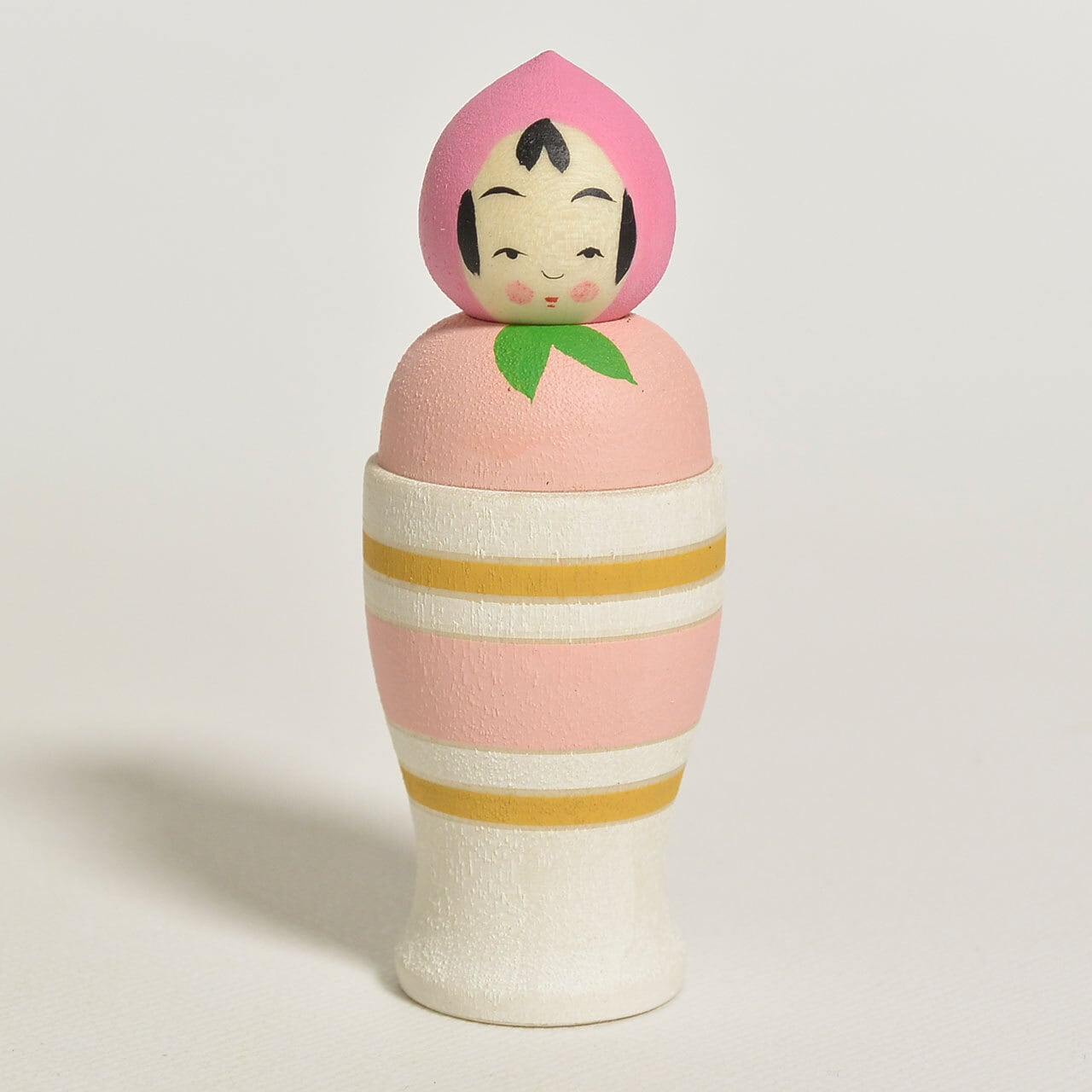 ももパフェちゃんこけし 約2寸 約6cm 鈴木明 工人（作並系）#2584