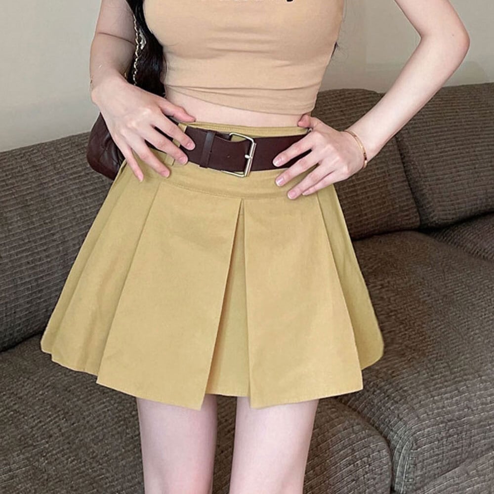 ミニボックス プリーツ スカート レディース 春夏 かわいい おしゃれ