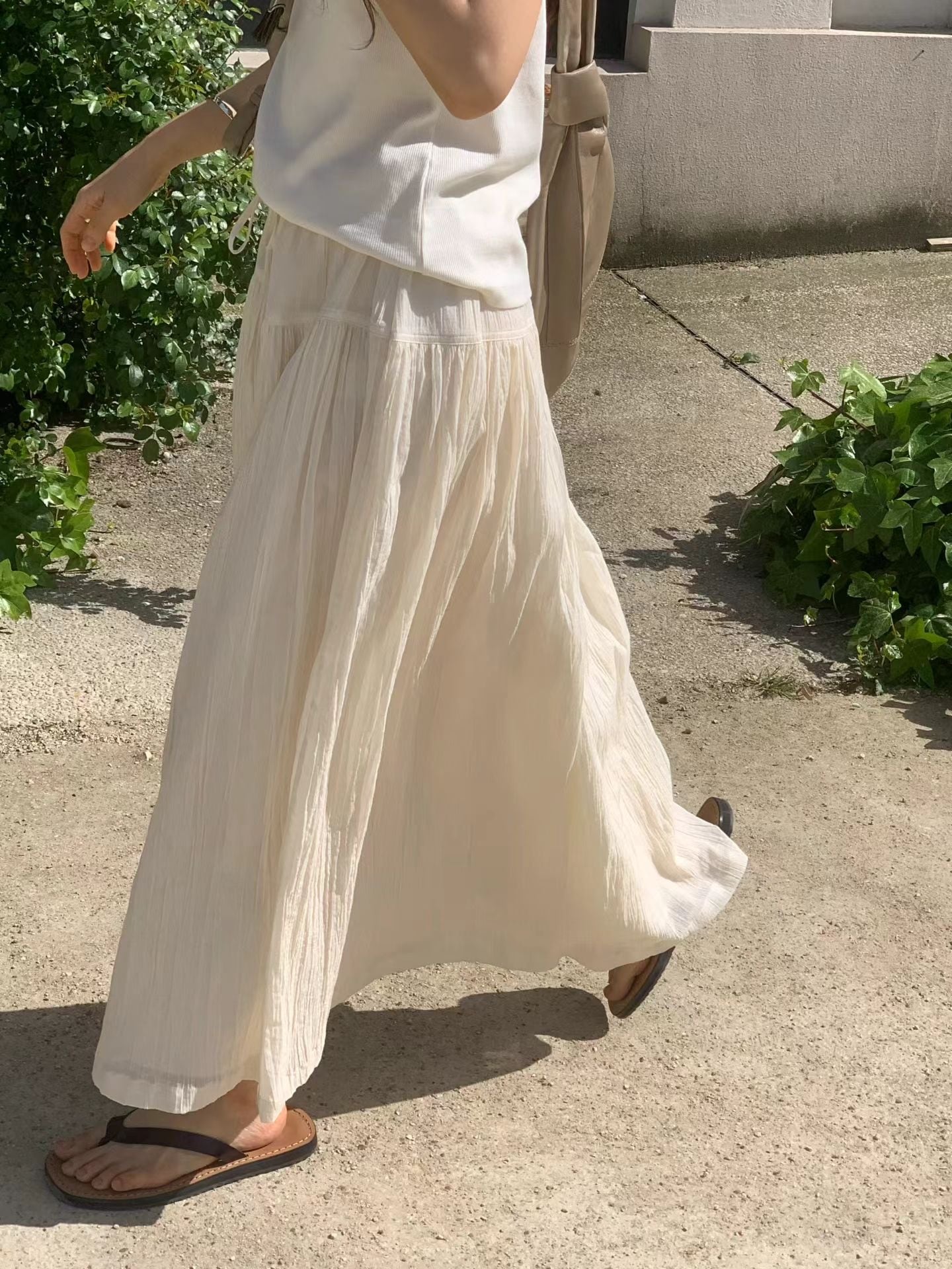 (即納) ounce / Krinkle skirt