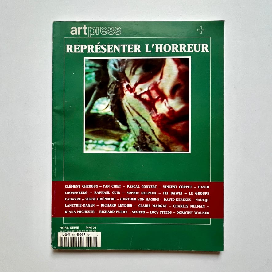 【 絶版洋古書・雑誌】　アートプレス　Art Press  (hors série, mai 2001) : Représenter l'horreur　[3100259]
