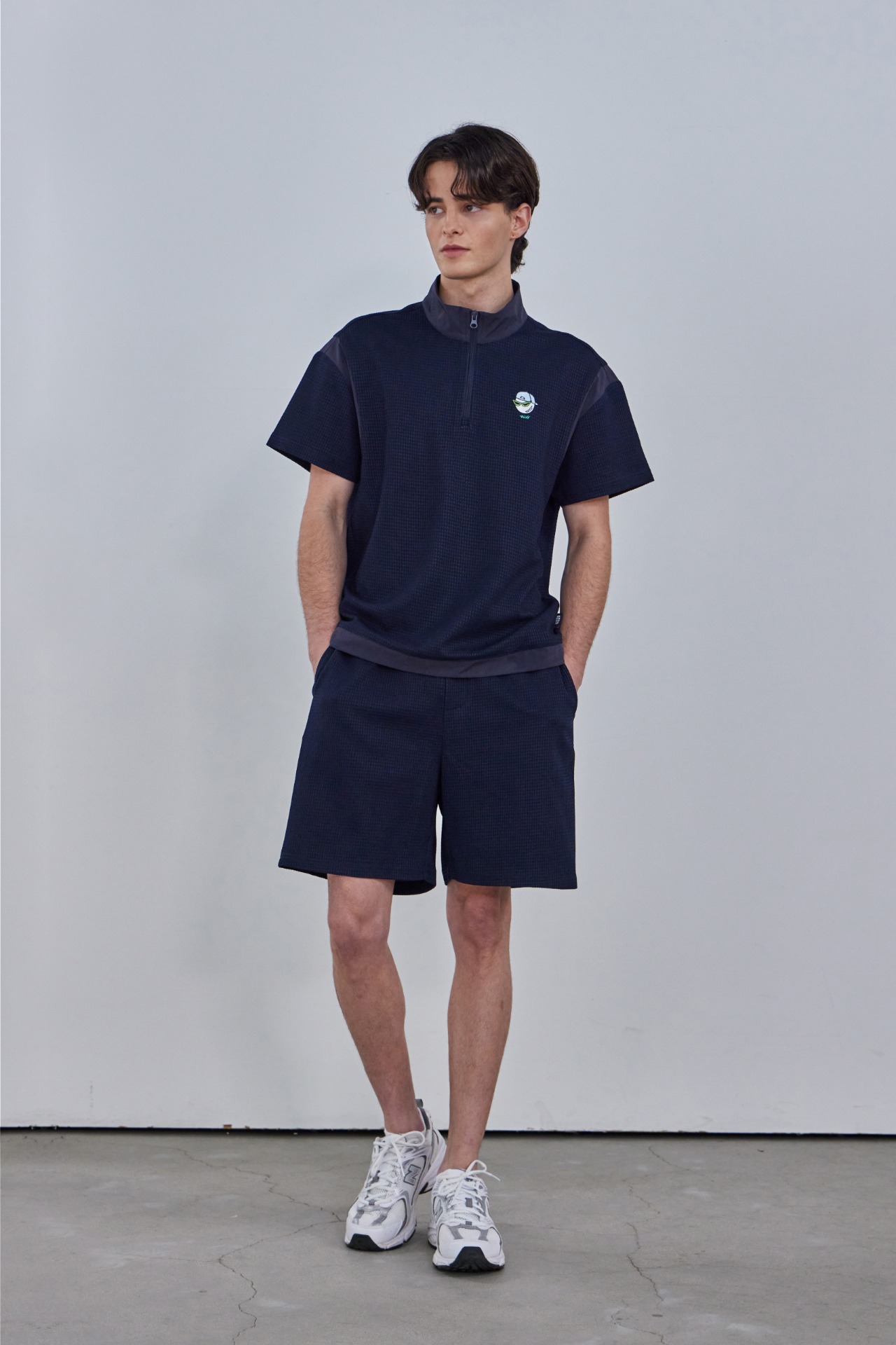 GOXO ゴーエックスオー スワッグボールエアリーワッフルセットアップ ネイビー