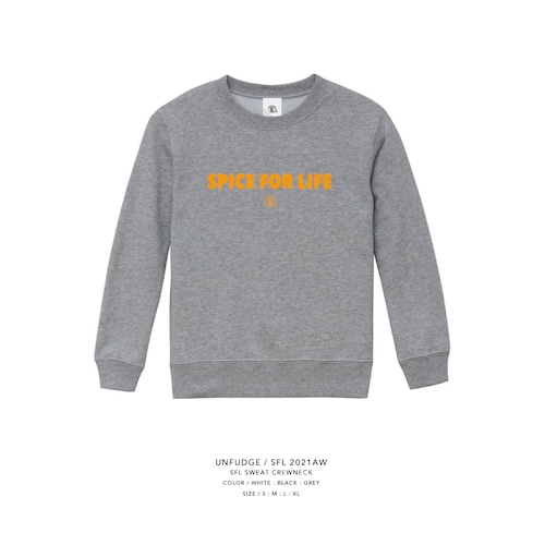 unfudge SWEAT CREW NECK / SFL /  GREY