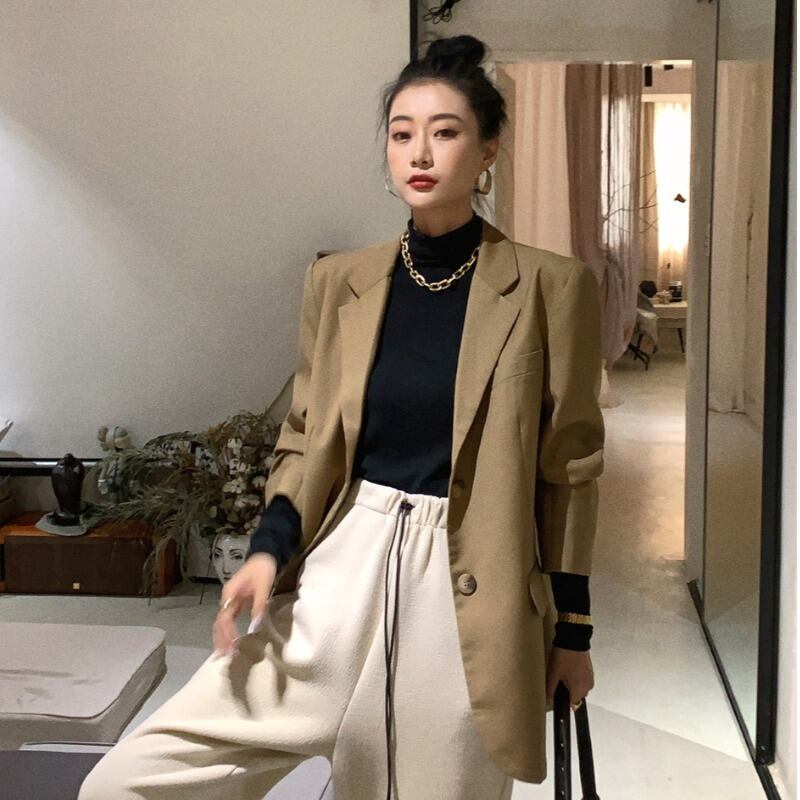 ジャケット オータムスタイルトップス 秋物 ハンチェンe23118509221