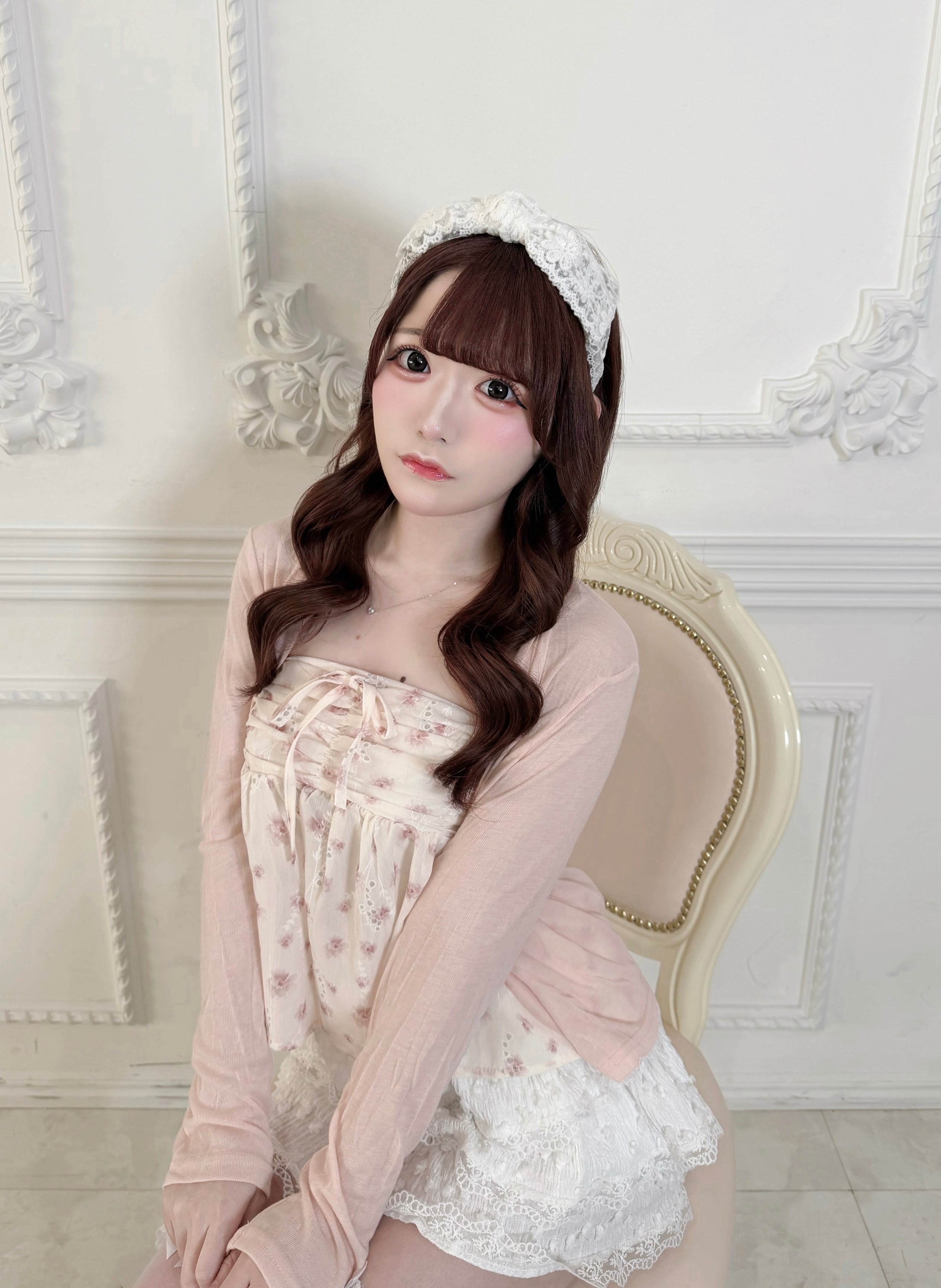 flower shirring ensemble