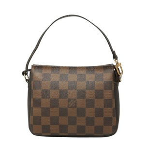 ルイ ヴィトン ダミエ トゥルース メイクアップ アクセサリーポーチ ハンドバッグ N51982 ブラウン PVC レザー レディース LOUIS VUITTON 中古