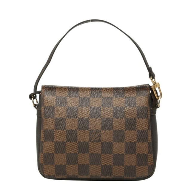 ルイ ヴィトン ダミエ トゥルース メイクアップ アクセサリーポーチ ハンドバッグ N51982 ブラウン PVC レザー レディース LOUIS VUITTON 中古