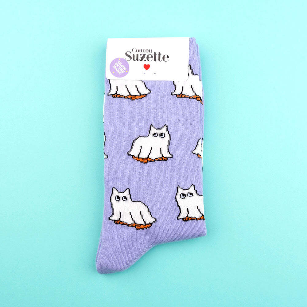 即納» Coucou Suzette GHOST CAT SOCKS ククシュゼット | 子供服 capucapu