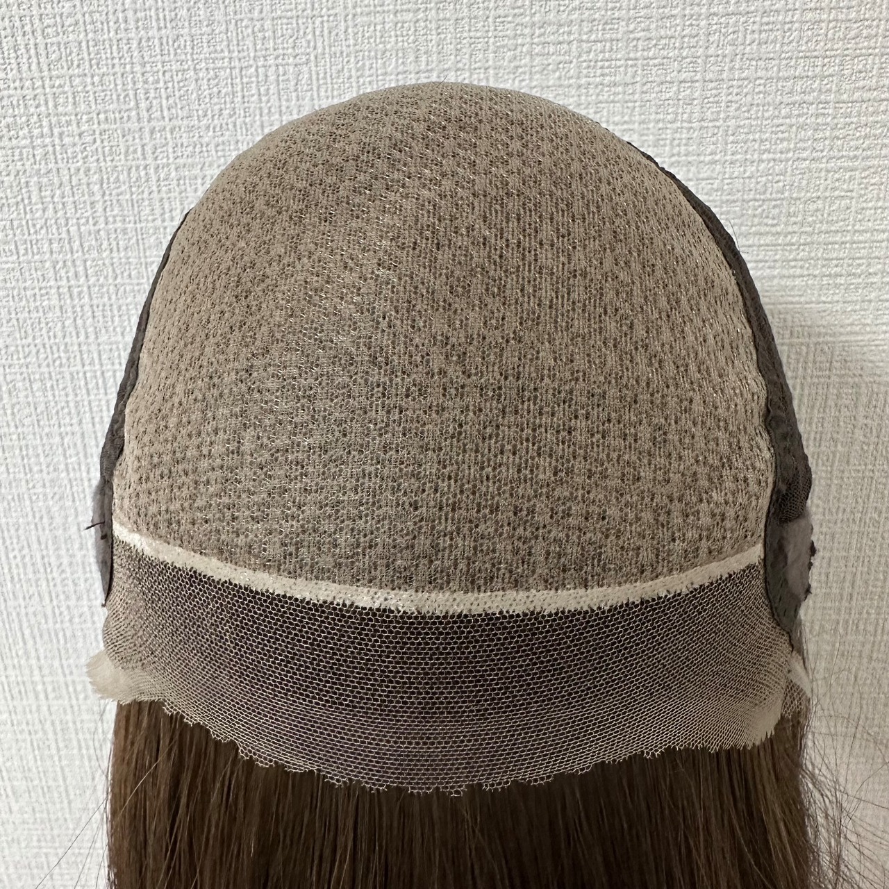 3Dウィッグ 50cm 未カット プリンアッシュ スキンレース生え際タイプ  