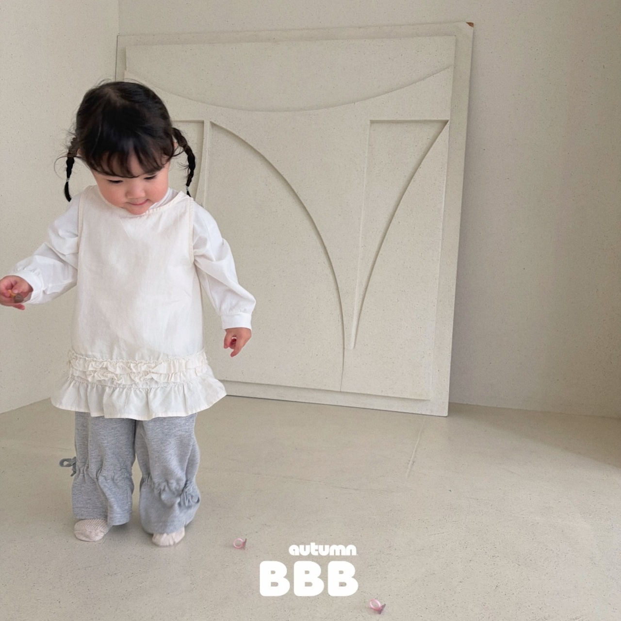 韓国子供服 / 26Autumn / 〖取寄〗BBB / デイジーレイヤードワンピース / ユニセックス / キッズ服 *XXS~XL*