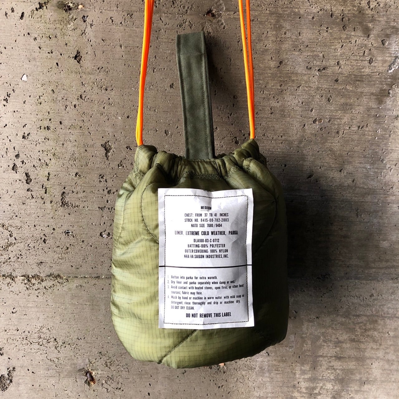 HB1100】ショルダー ミリタリー ライナーリメイクペイシェントバッグ