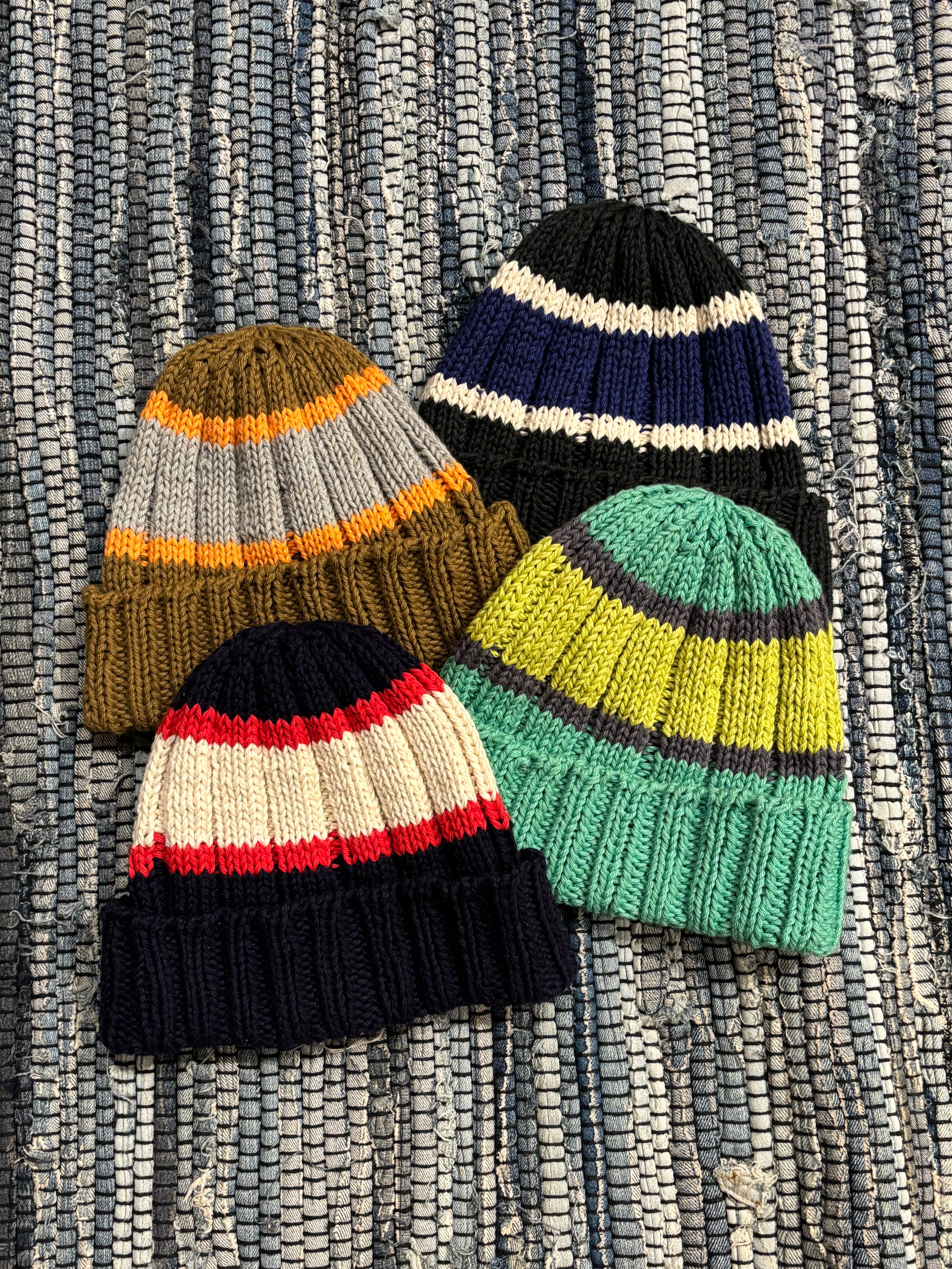 NOROLL CONFECTION BEANIE - CREAMYELLOW SMOKEBROWN / ノーロール