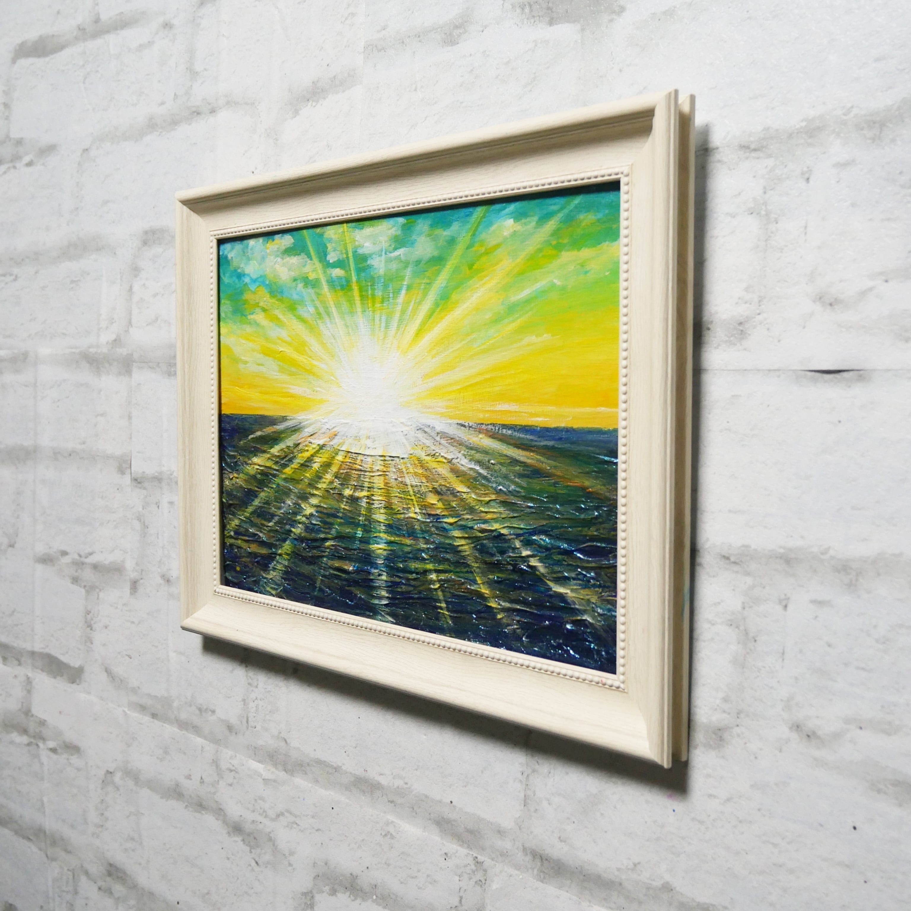 油画 油絵 油彩 油彩画 絵 絵画 【希望の朝】 | HIROSHI1990