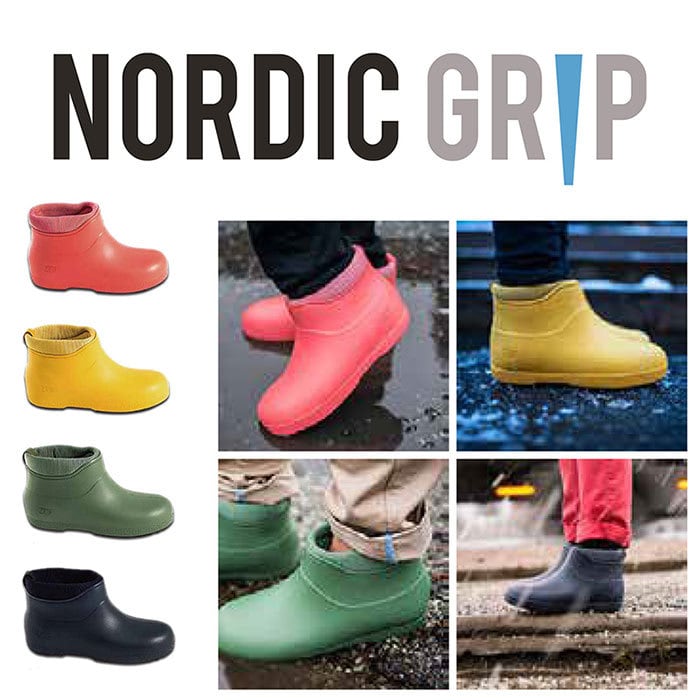 NORDIC GRIP(ノルディックグリップ) Wet Winter City 滑らない ブーツ 滑り止め 凍結 路面 雪対策 アイススパイク 氷 長靴  スノーブーツ 雪靴 グリーンフィールド アウトドア
