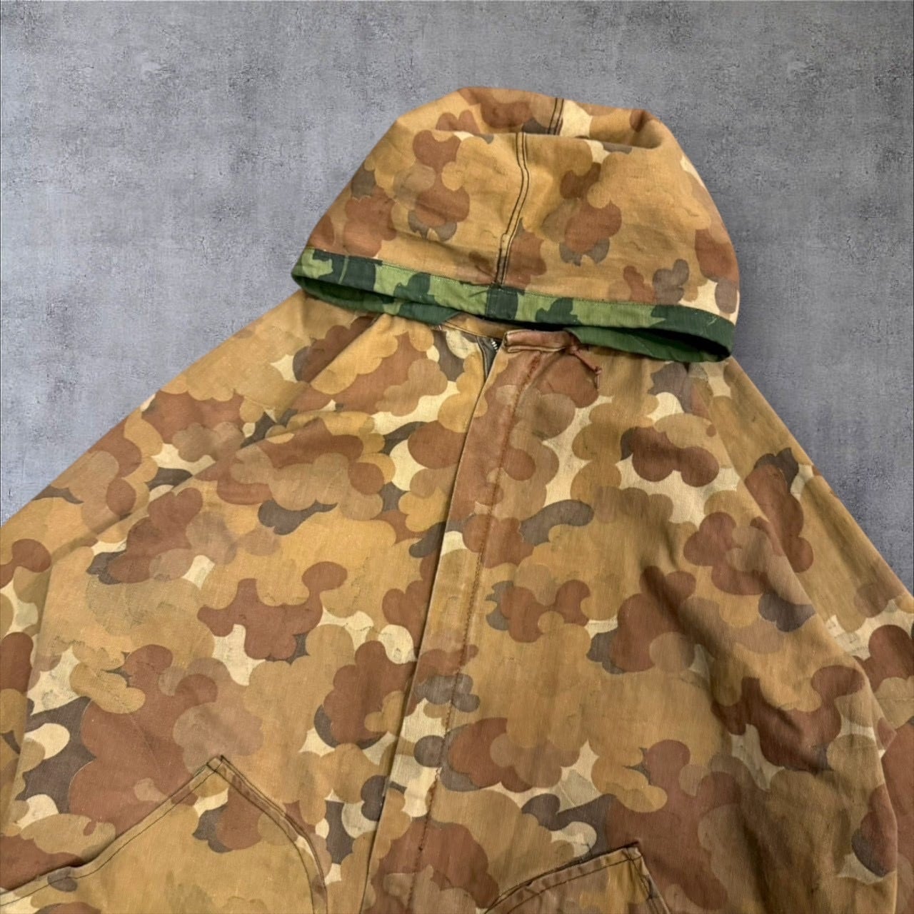 60's~ KAMO Mitchell Camo Pattern Reversible Jacket | spike osu