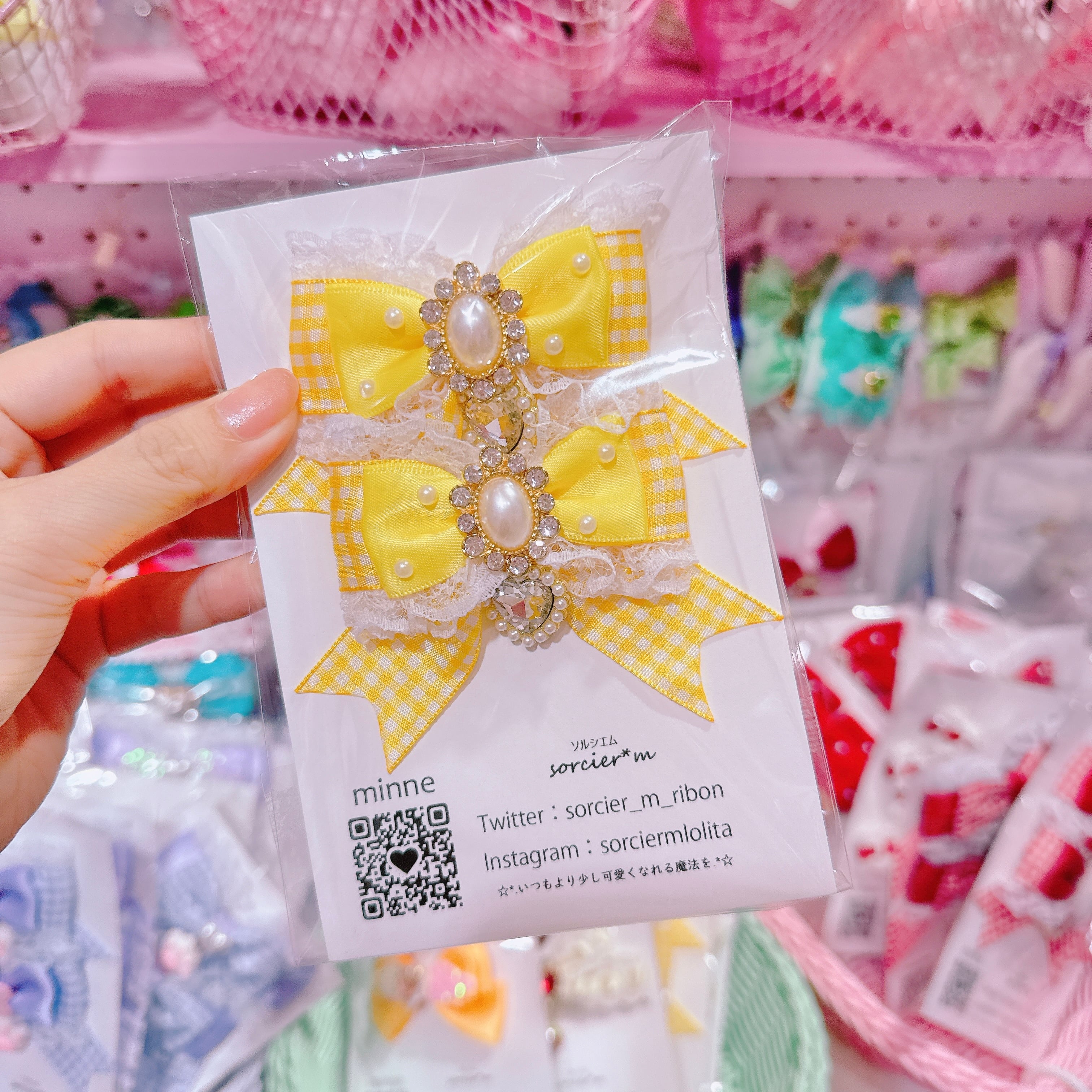 【E10】6-7ツインヘアクリップ