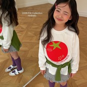 韓国子供服 / ninibello / Tomato Patch T-shirt  / 長袖Ｔシャツ *XS~XXL*