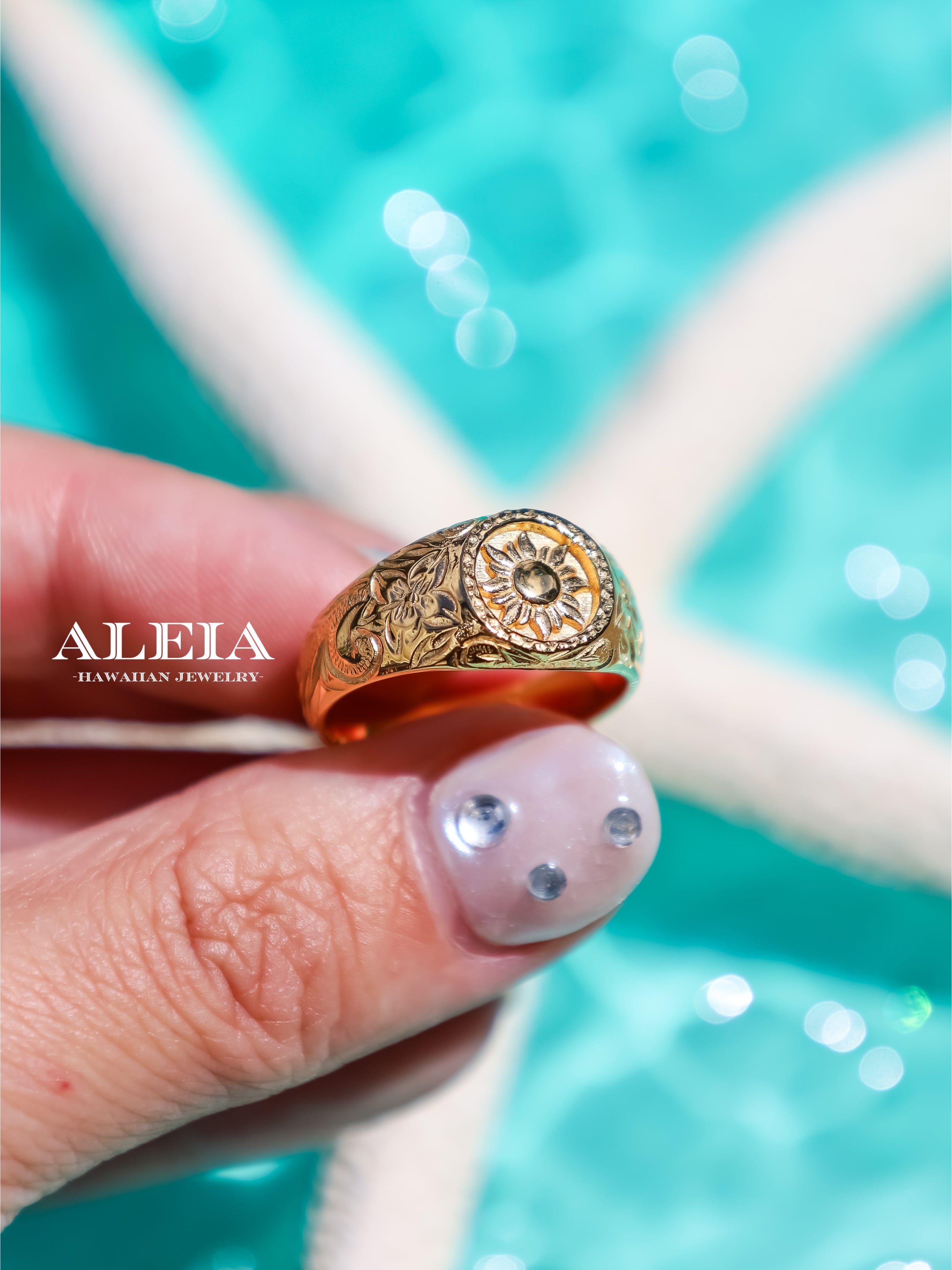 刻印可能》La ring [316L]ハワイアンジュエリー | ALEIA【Hawaiian