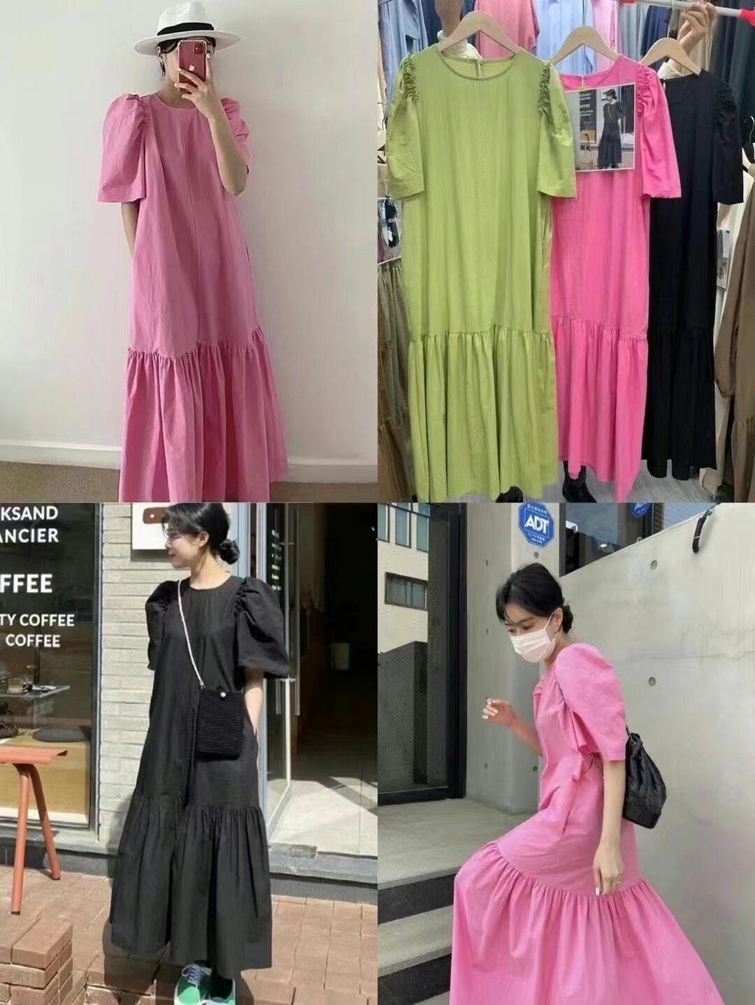 コットンティアードワンピース　AJ22262-6839