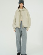 CLANE FAKE LEATHER BALLON JACKET