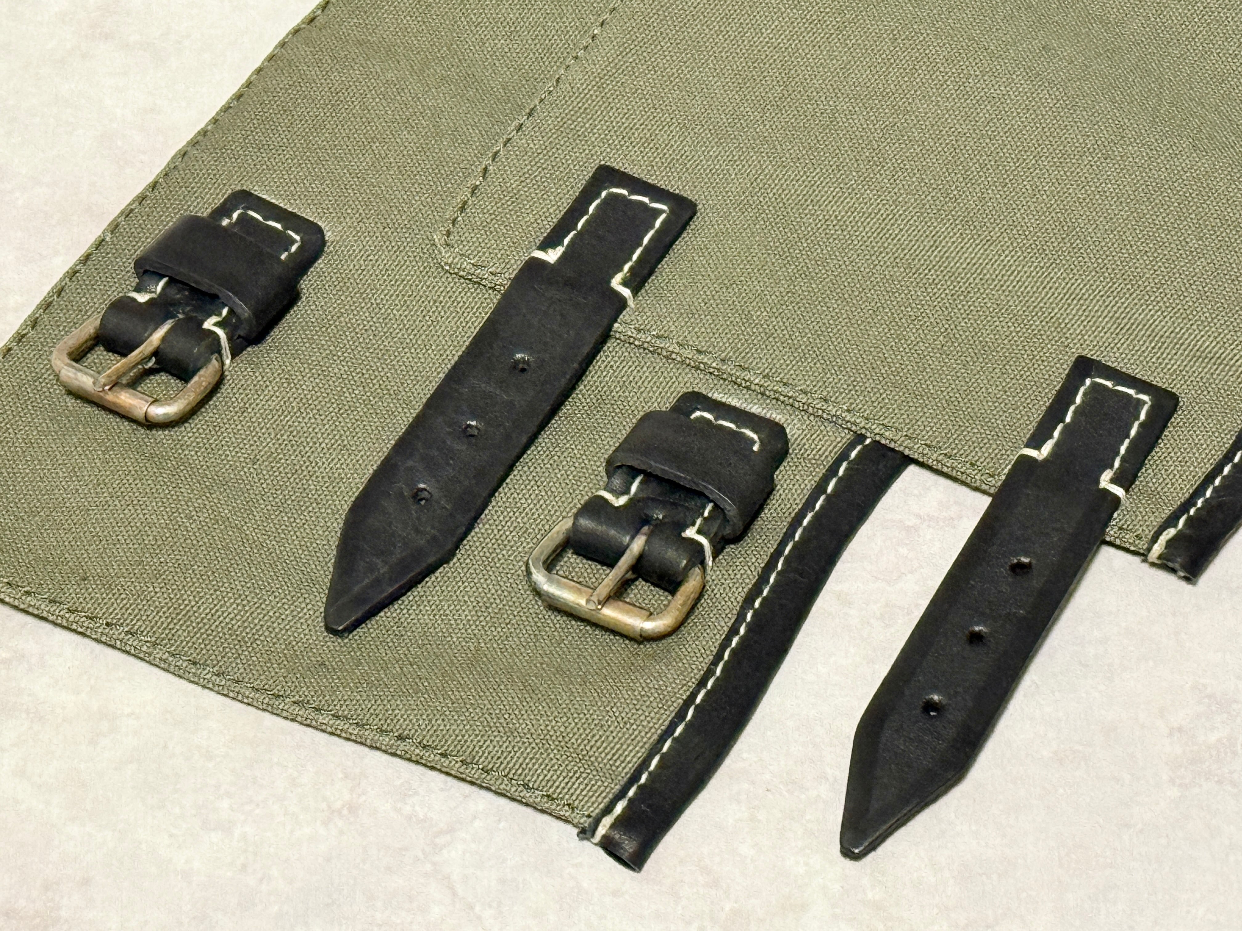 WWIIドイツ軍 初期型ガマシェン（ゲートル）黒革 | アイヘンバウム
