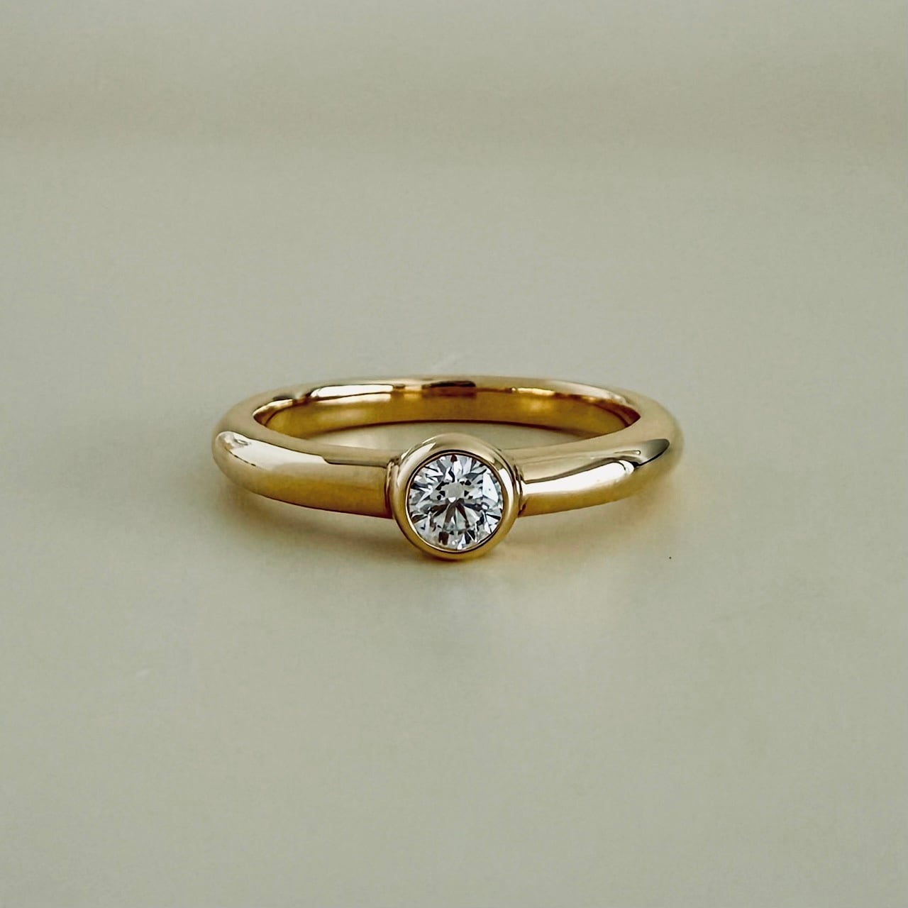 ハート&キューピッドカット ダイヤモンド リング 0.201ct K18イエロー