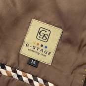 G-STAGE ジーステージ ピケ 2B テーラードジャケット M/ブラウン メンズ