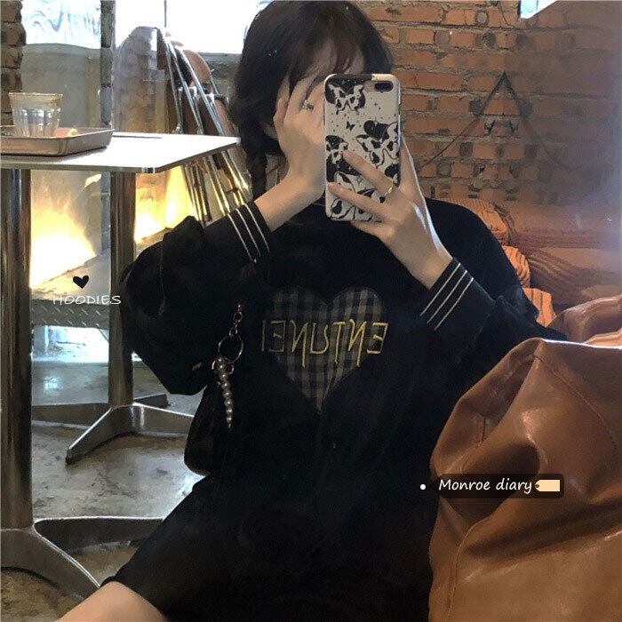 ブラックセーター レディースジャケット スプリングルーズトップス 春物 モンロー7546603308