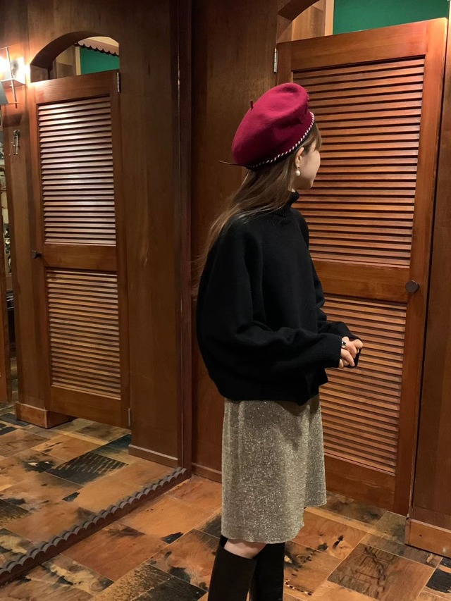 (予約) ounce / Glitter banding skirt 2color