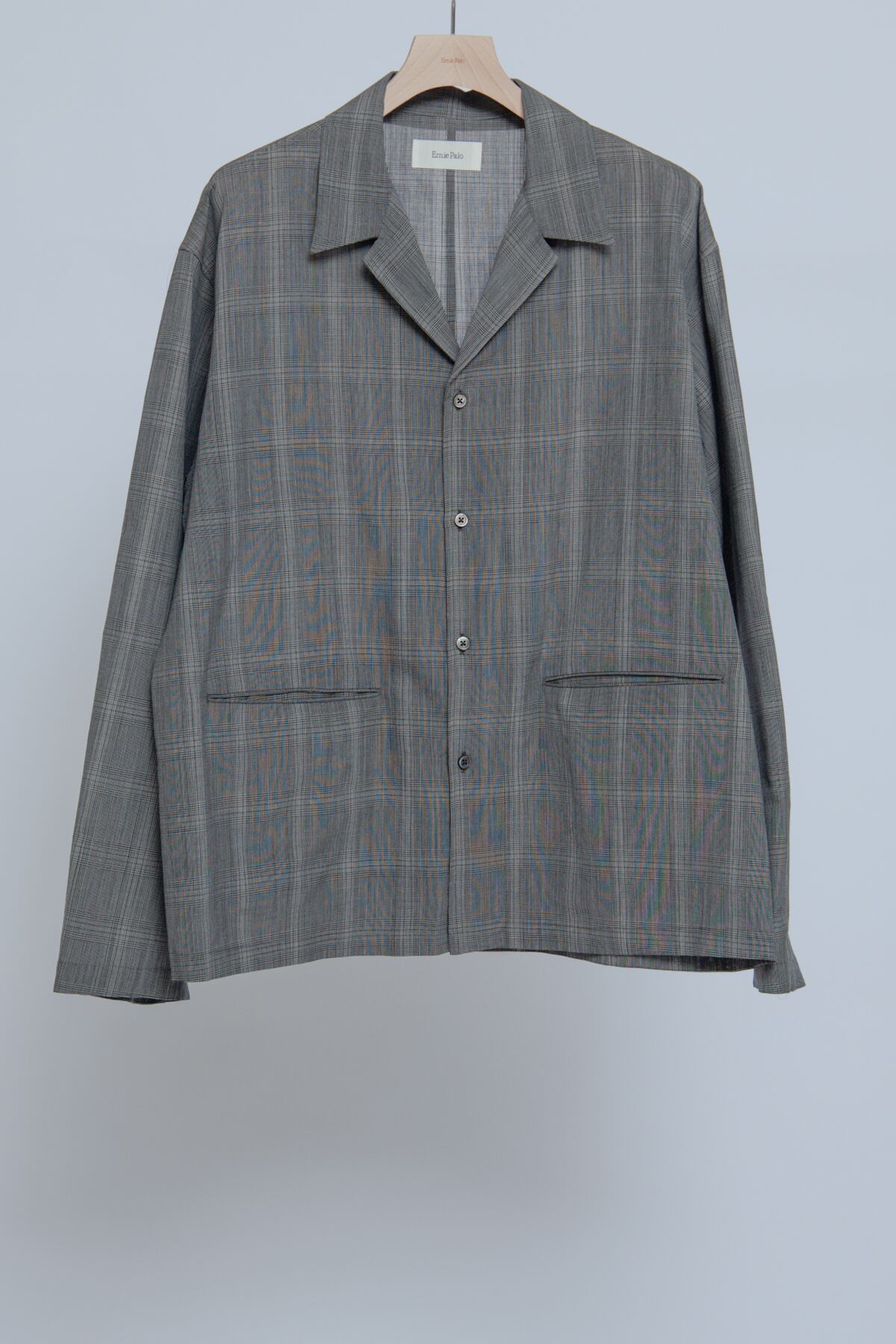 Ernie Palo］Wool Check Shirt Jacket | ICONS
