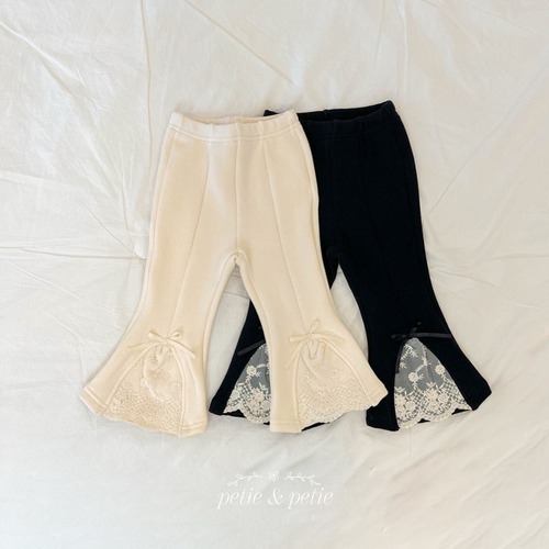 petit&petit［取寄］cozy lace flare pants 25winter