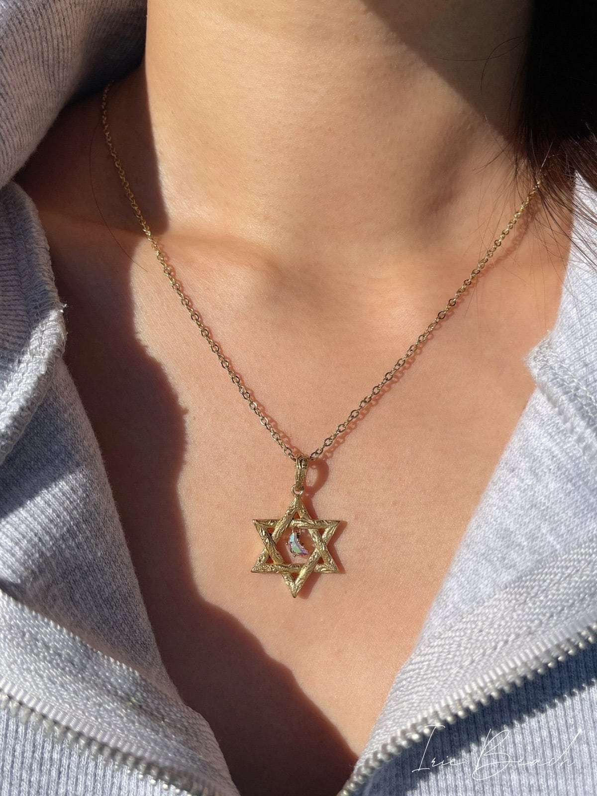 Hexagram moon necklace | IRIEBEACH