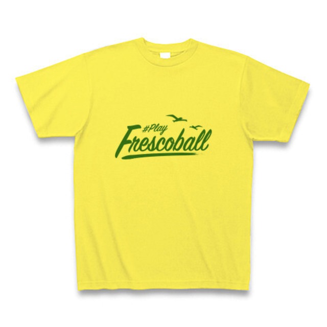 PLAY FRESCOBALL オリジナルTシャツ（イエロー×グリーン）