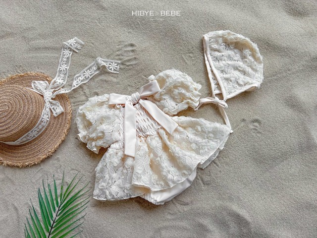 【即納】<Hi bye bebe>  Rose lace swimsuit set