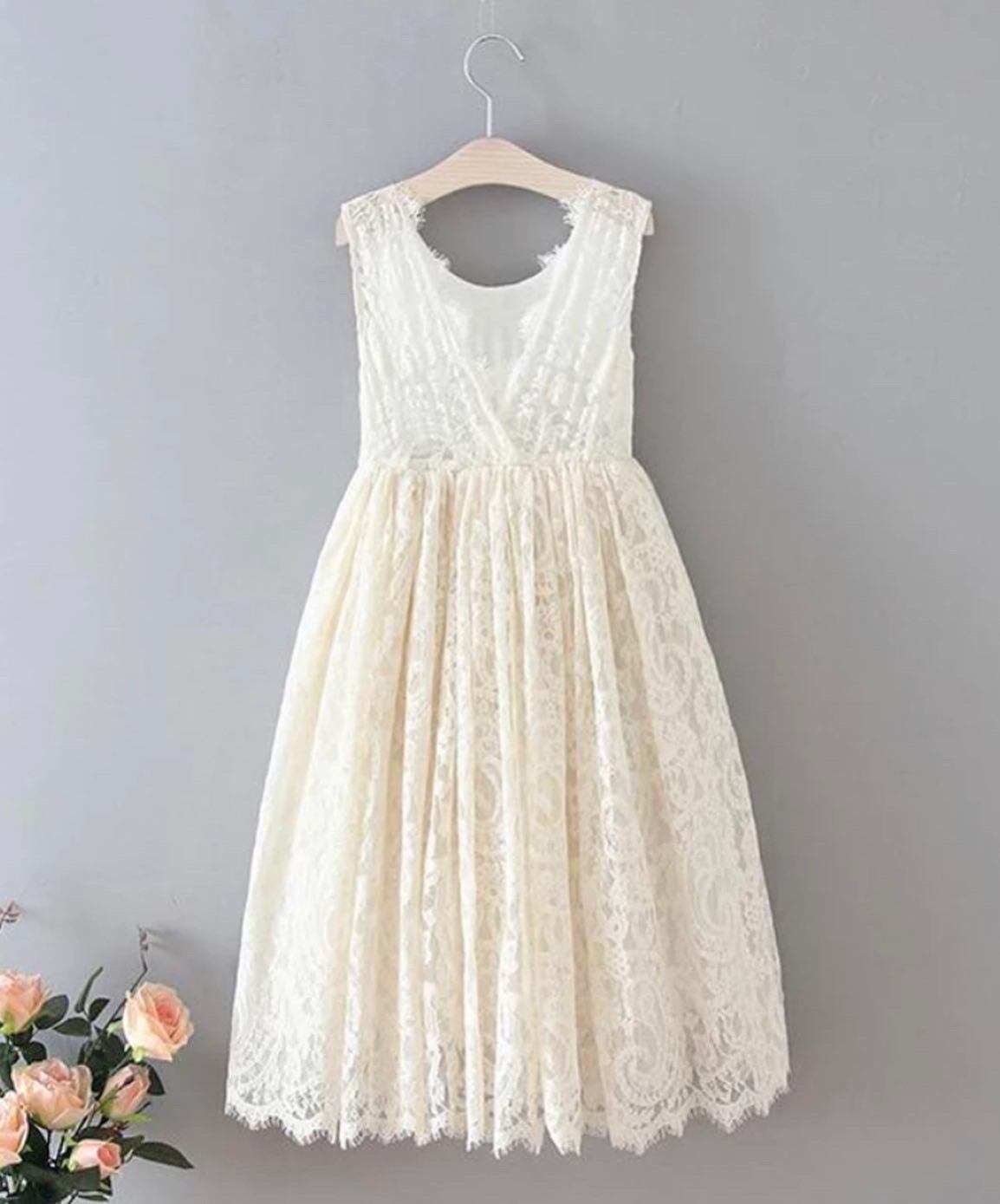 レースロングドレス•••••••キッズ プチプラ イベント フォーマル 発表会 ドレス ワンピース 海外子供服 結婚式 撮影