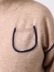 Mylanka(ハイネックパイピングニット)