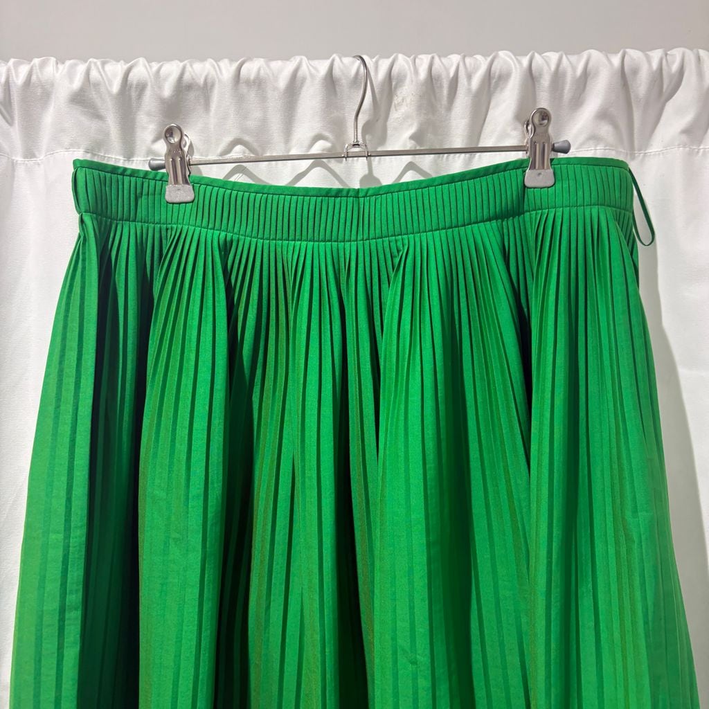 JIL SANDER ロングフレアスカート ライトグリーン JIL SANDER ジルサンダー 12SS Pleats Skirt プリーツスカート