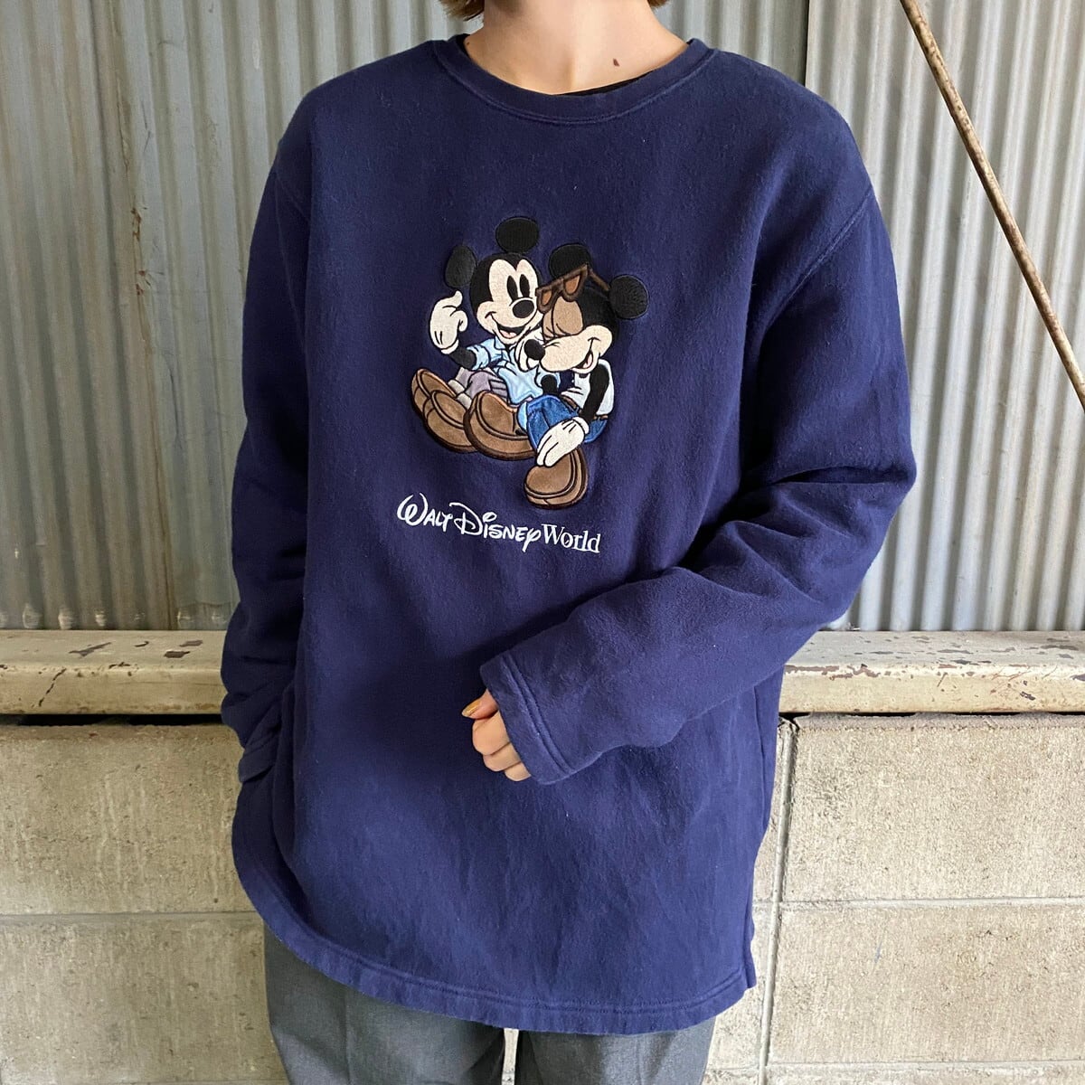 90s ミッキーマウス ミニーマウス ビンテージ フルーツプリント Tシャツ