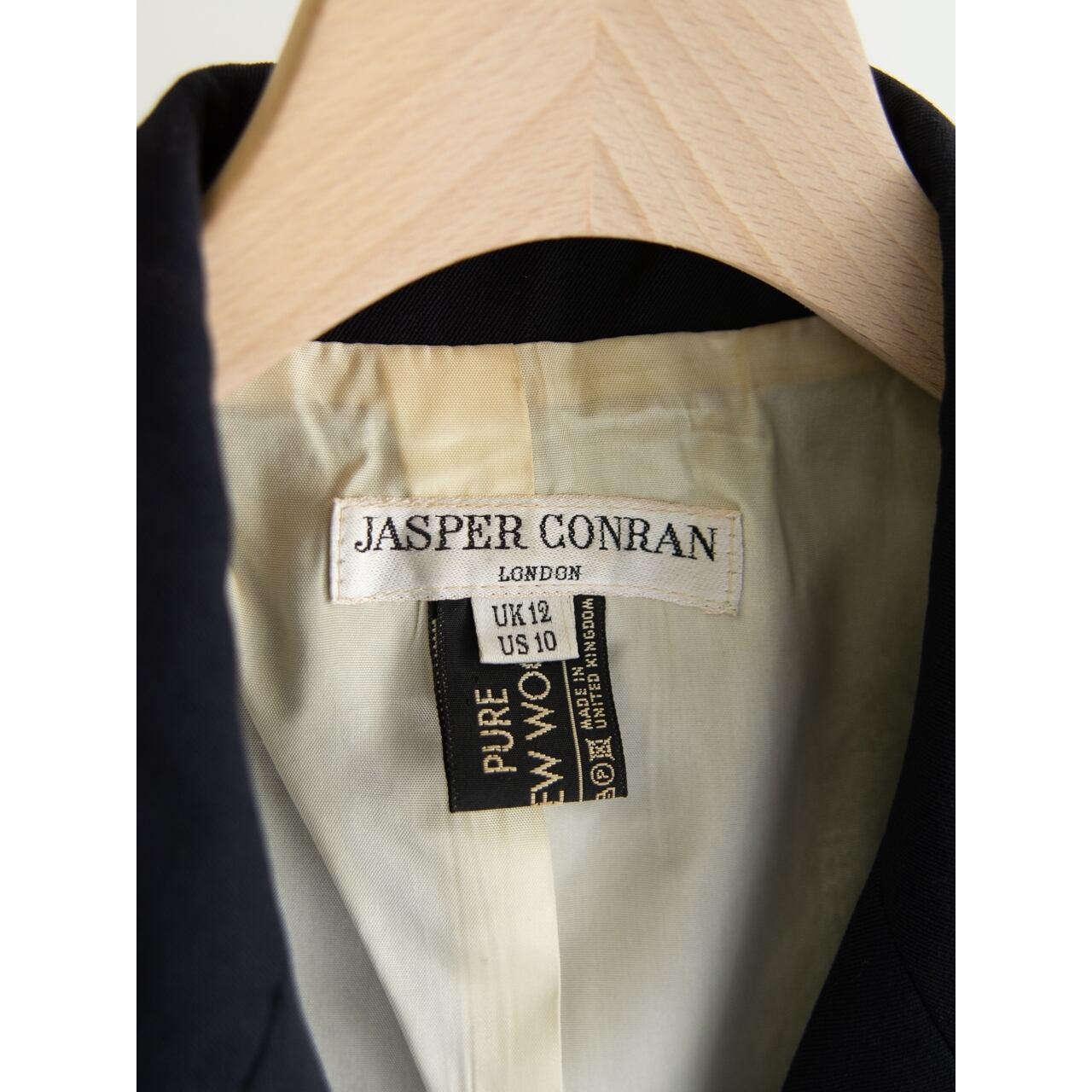 【JASPER CONRAN】Made in United Kingdom 80-90's 100% Wool Jacket（ジャスパーコンラン 英国製ウールテーラードジャケット）